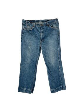 Vintage Levi’s 517 Orange Tab Denim Jeans Size 36x28 Flare Boot Altered Read